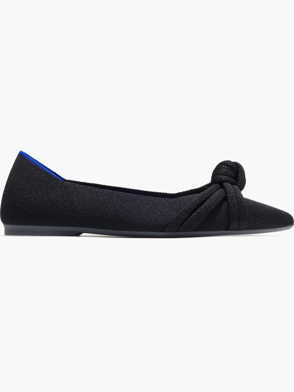 5.5 Rothy's Black Pointed Knot Ballet Flats